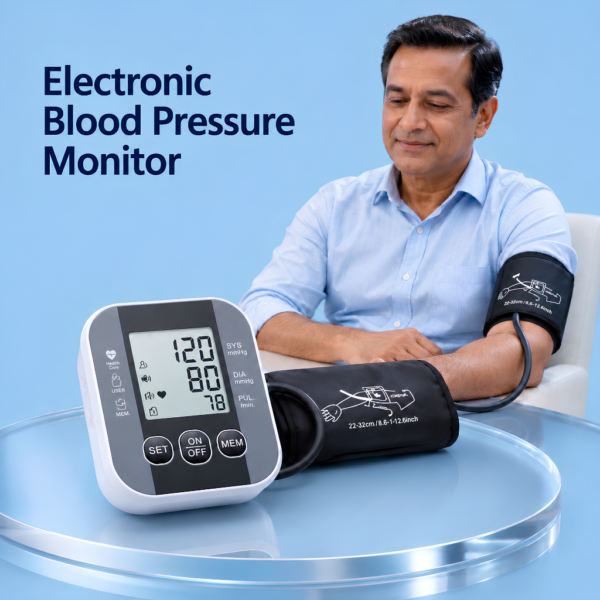 Adjustable Upper Arm Cuff for Electronic Blood Pressure Monitor