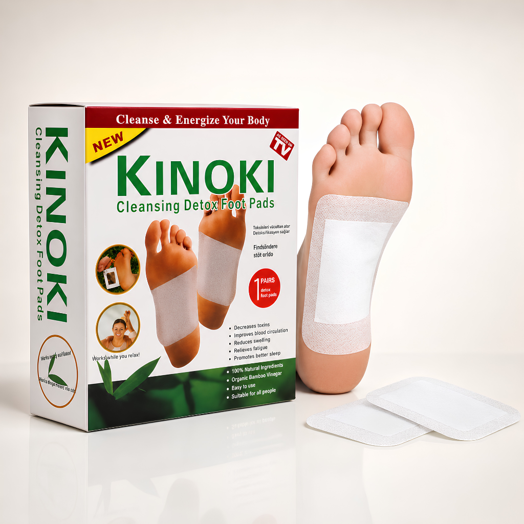 Kinoki Detox Foot Pads 10 Pcs Herbal Cleansing Patches - Authentic eBangla