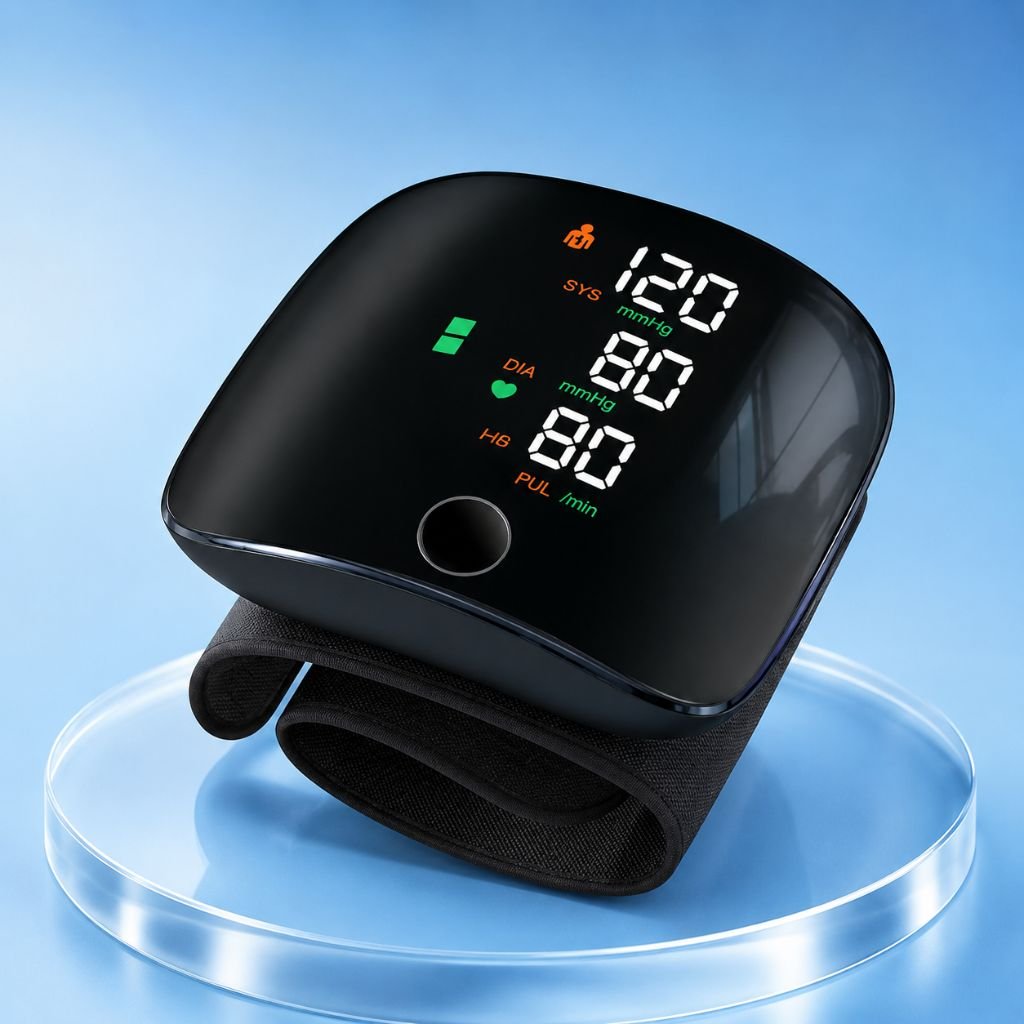 HD Digital Backlit LED Screen on Wrist Blood Pressure Monitor