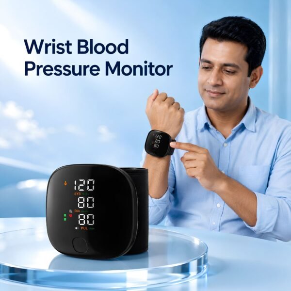 Rechargeable Digital Wrist Blood Pressure Monitor with Voice Broadcast - Authentic eBangla