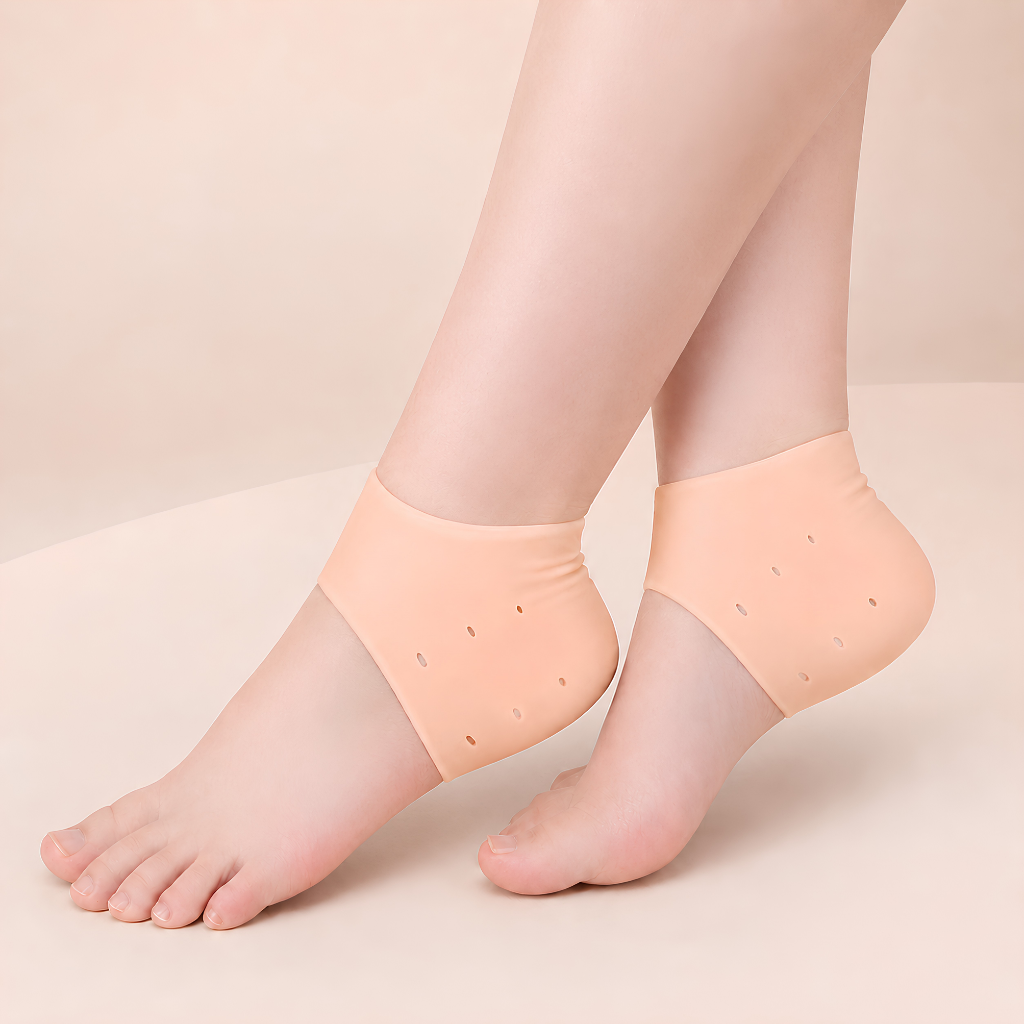 Silicone Heel Guard Protector Anti-Crack Heel Cushion Sleeves