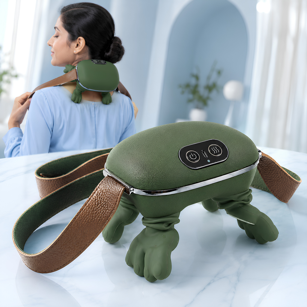 Rechargeable Neck and Shoulder Massager with Heat for Body Pain Relief - Authentic eBangla