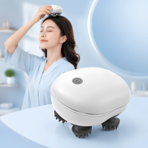 Smart Scalp Massager Electric Head Relaxer with Red Light Therapy - Authentic eBangla