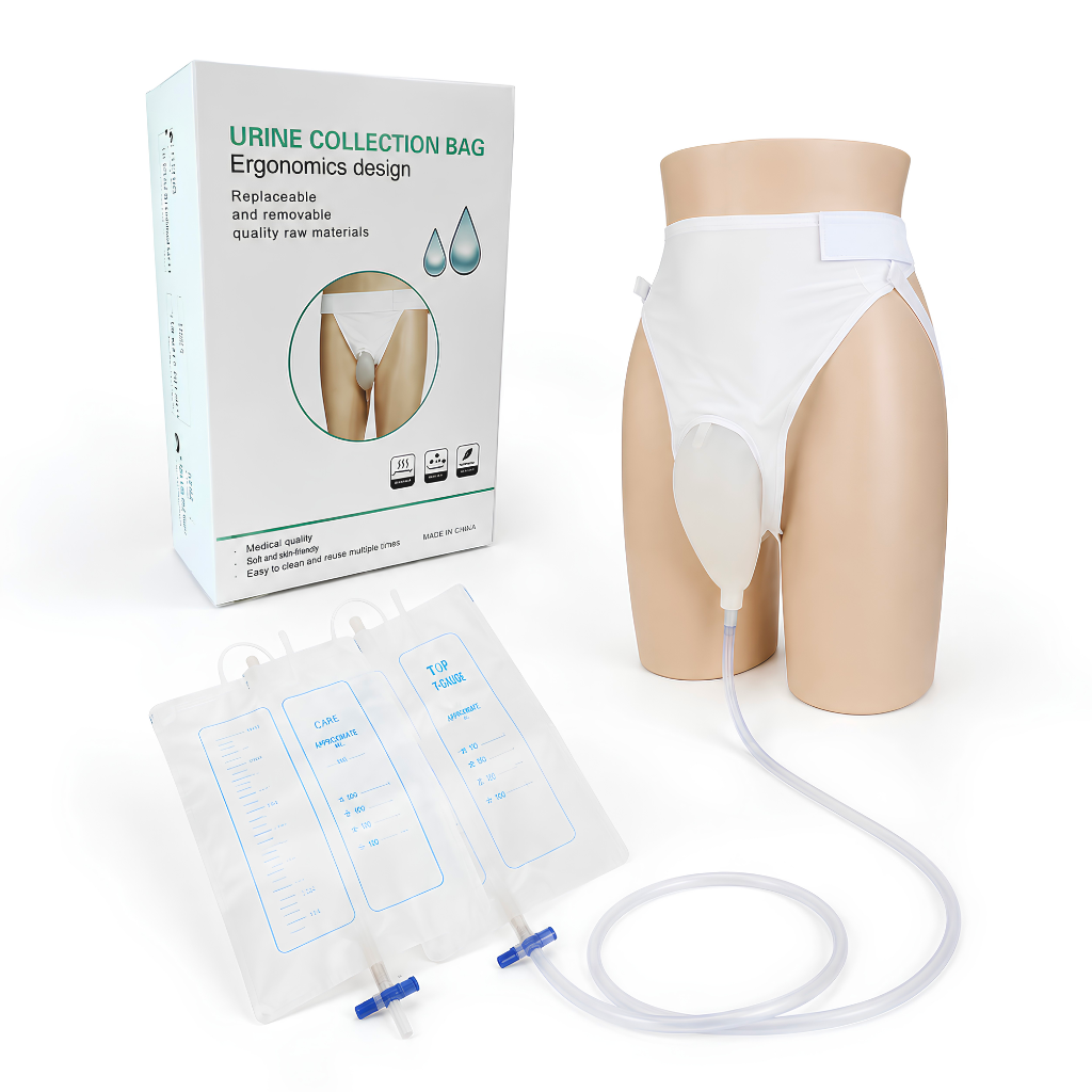 Wearable Silicone Urine Bag with Fixer Pants for Incontinence Care - Authentic eBangla