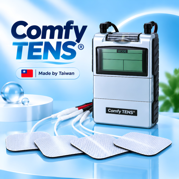 Comfy TENS EV-804 Digital 2 Channel TENS Machine Made in Taiwan with Hard Case - Authentic eBangla