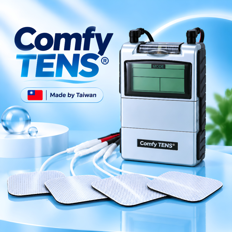 Comfy TENS EV-804 Digital 2 Channel TENS Machine Made in Taiwan with Hard Case - Authentic eBangla