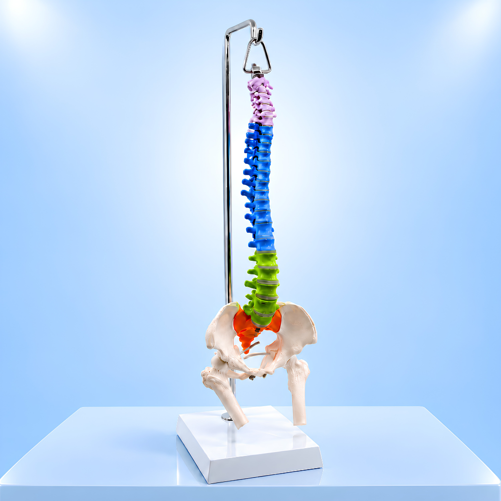 Human Vertebral Column and Pelvis Skeleton Model 14 Inch with Stand - Authentic eBangla