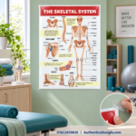 The Skeletal System PVC Anatomy Chart Paper 32.5x23 Inch for Medical Study - Image 2