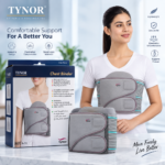 50mm Thick PUF Anatomic Chest Pad and Dual Flap Closure on Tynor Chest Binder A-11