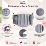 Breathable Porous Elastic Fabric and Flexible Back Stays on Tynor Pregnancy Support A-20