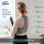 Soft Cushioned Axillary Pads and Durable Hook Loop Straps on Tynor Posture Corrector A-33