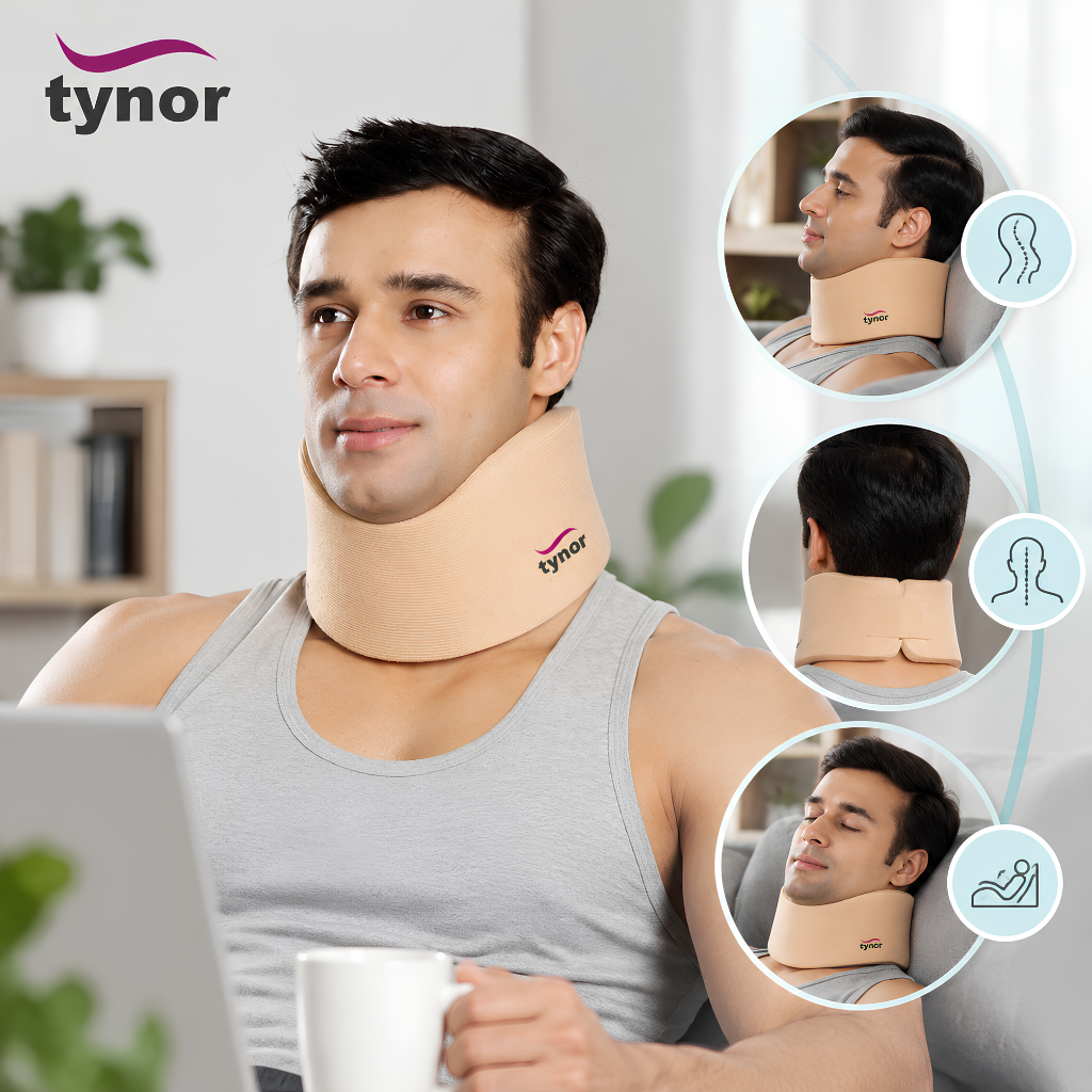 Tynor Cervical Collar Soft Firm Density B-01 with Official Packaging - Authentic eBangla