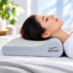 Tynor Cervical Pillow Regular B-08 used by model for neck support - Authentic eBangla
