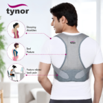 Model Wearing Tynor Posture Corrector A-33 for Upper Back Alignment
