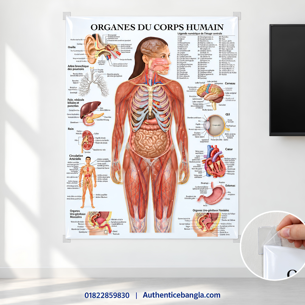 Male and Female Urogenital Anatomy and Full Body Arterial Circulation