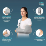 Tynor Pouch Arm Sling (Tropical) C01 – Adjustable Arm Support - Image 3
