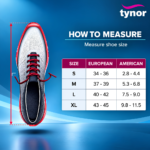 Tynor Cast Shoe Rocker Sole C08 Size Chart