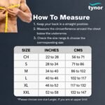 Size chart for the Tynor Clavicle Brace with Velcro C05