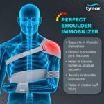Anatomical shoulder cup on the Tynor Elastic Shoulder Immobilizer C03