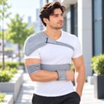 Man wearing the Tynor Elastic Shoulder Immobilizer C03