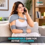 Woman wearing the Tynor Elastic Shoulder Immobilizer C03